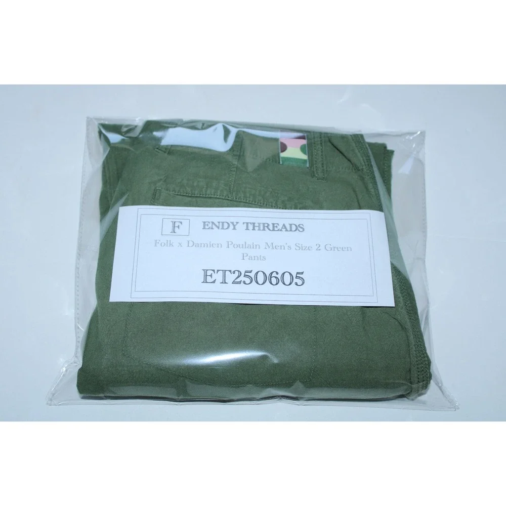 Folk x Damien Poulain Men's Size 2 Green Pants - Picture 12 of 12